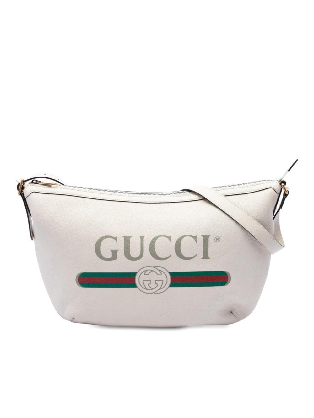Gucci Grained Calfskin Logo Half Moon #361018G75B